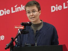 Foto von Anna Fischer, Landessprecherin der Bremer Linken 