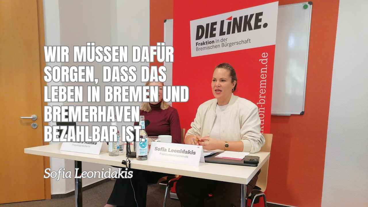 Leonidakis: Wir müssen dafür sorgen, dass das Leben in Bremen und Bremerhaven bezahlbar ist!